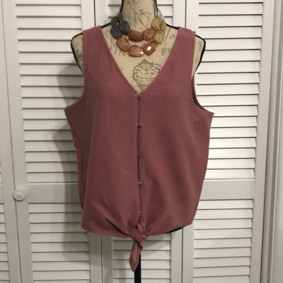 Madewell Tops - Madewell Button Down Sleeveless Top w/ Tie (Xl,3x)